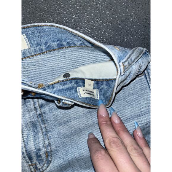 Madewell Women's Perfect Summer Jeans Light Wash Blue High Waisted Denim Size 25 - Picture 8 of 12